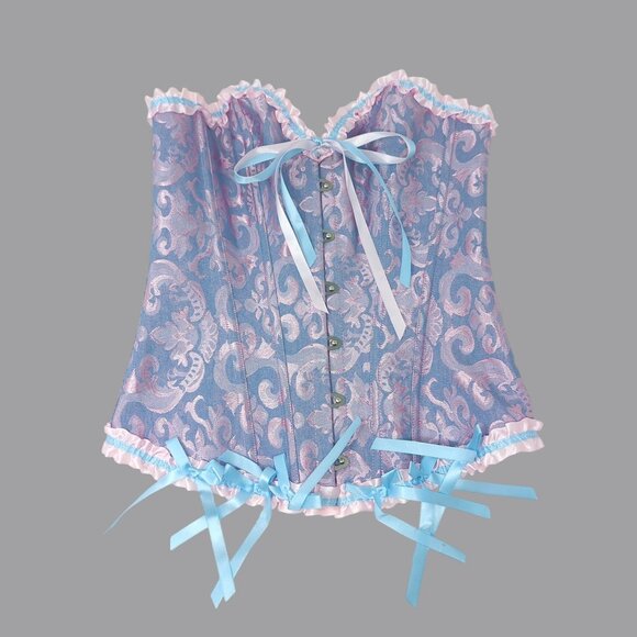 Corset XX Small 00 Pink Brocade Boning - Picture 1 of 10